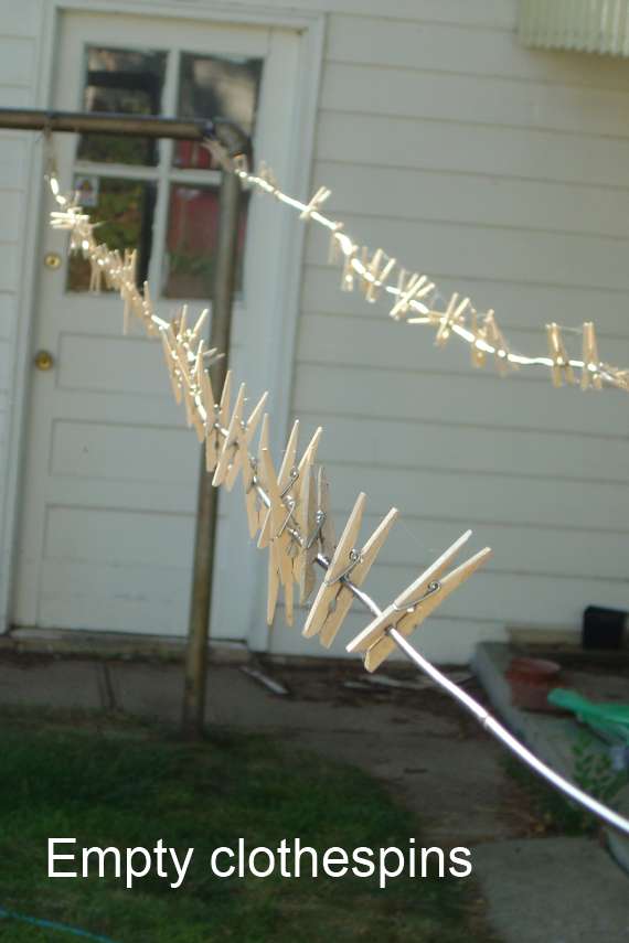 Clothes Pins on a Line