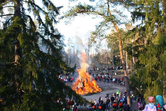 Easter Bonfire in Finland