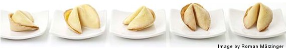 Fortune Cookies on Plate