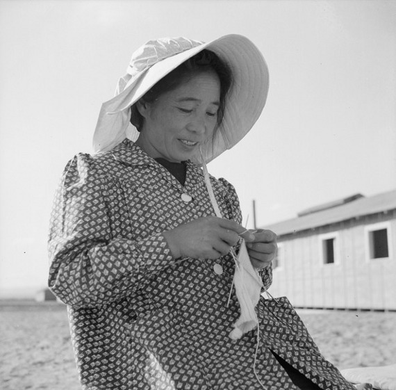 Japanese American Mother at Relocation Center