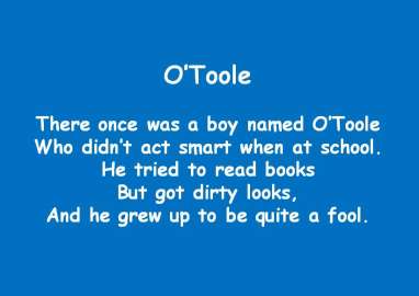 Limericks for Kids to Share in the Classroom