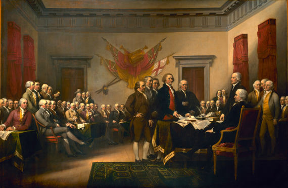 Signing the Declaration of Independence by John Trumbull