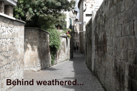 Orvieto Cobblestone Street