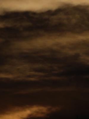 sepia/russet clouds